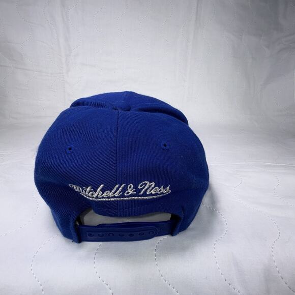 Golden State Warriors NBA - Mitchell & Ness Blue SnapBack Cap Hat One Size - Picture 6 of 9
